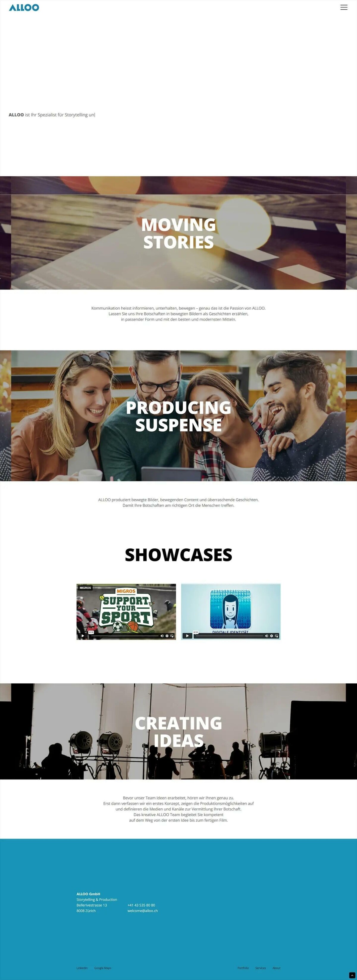 ALLOO Full Website Image