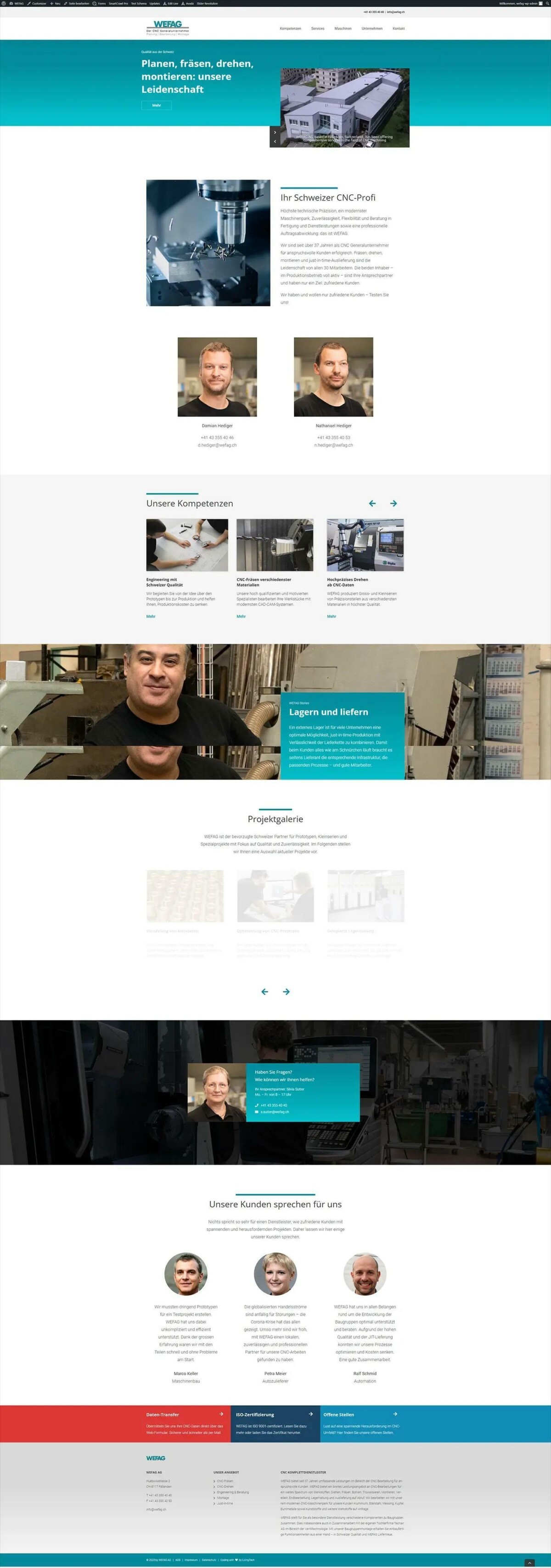 WEFAG Fullwebsite Image