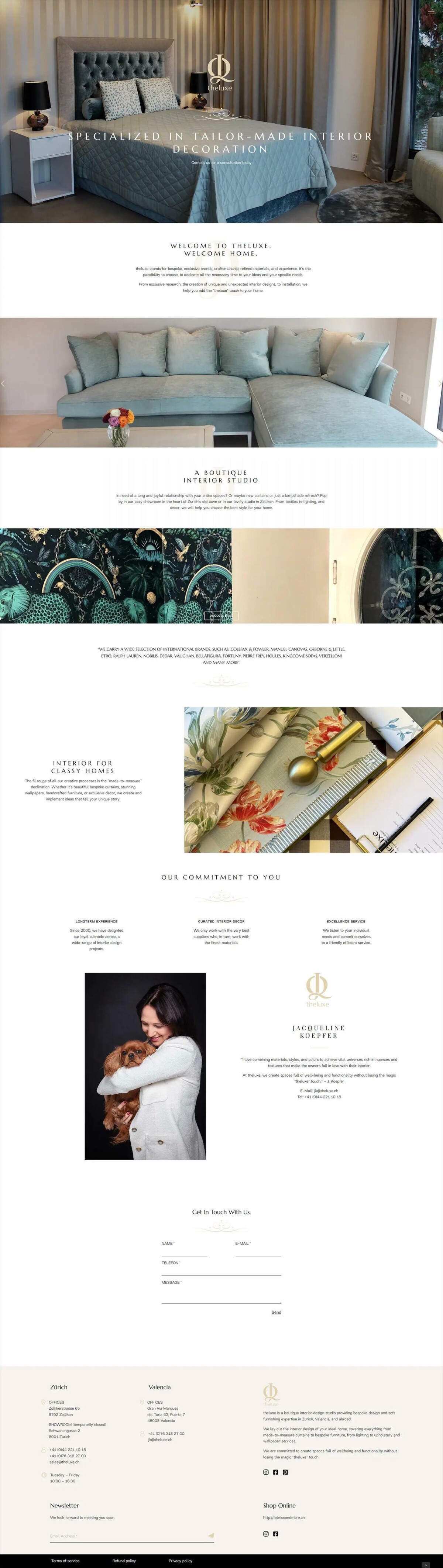 Theluxe Website Image