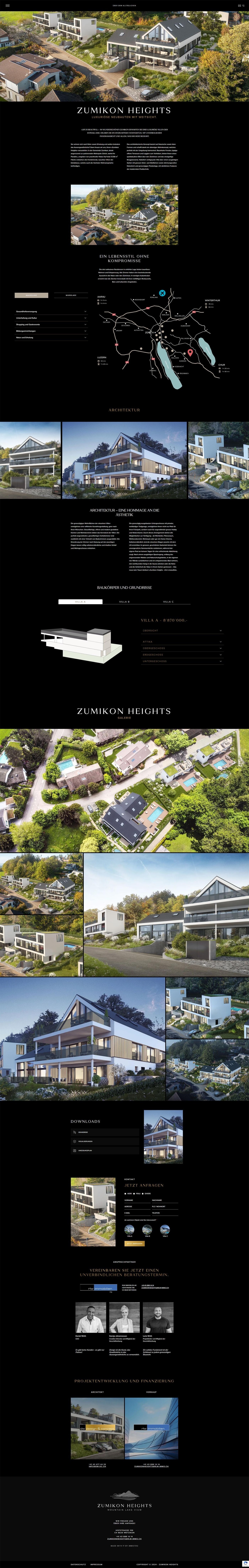 Zumikon heights website